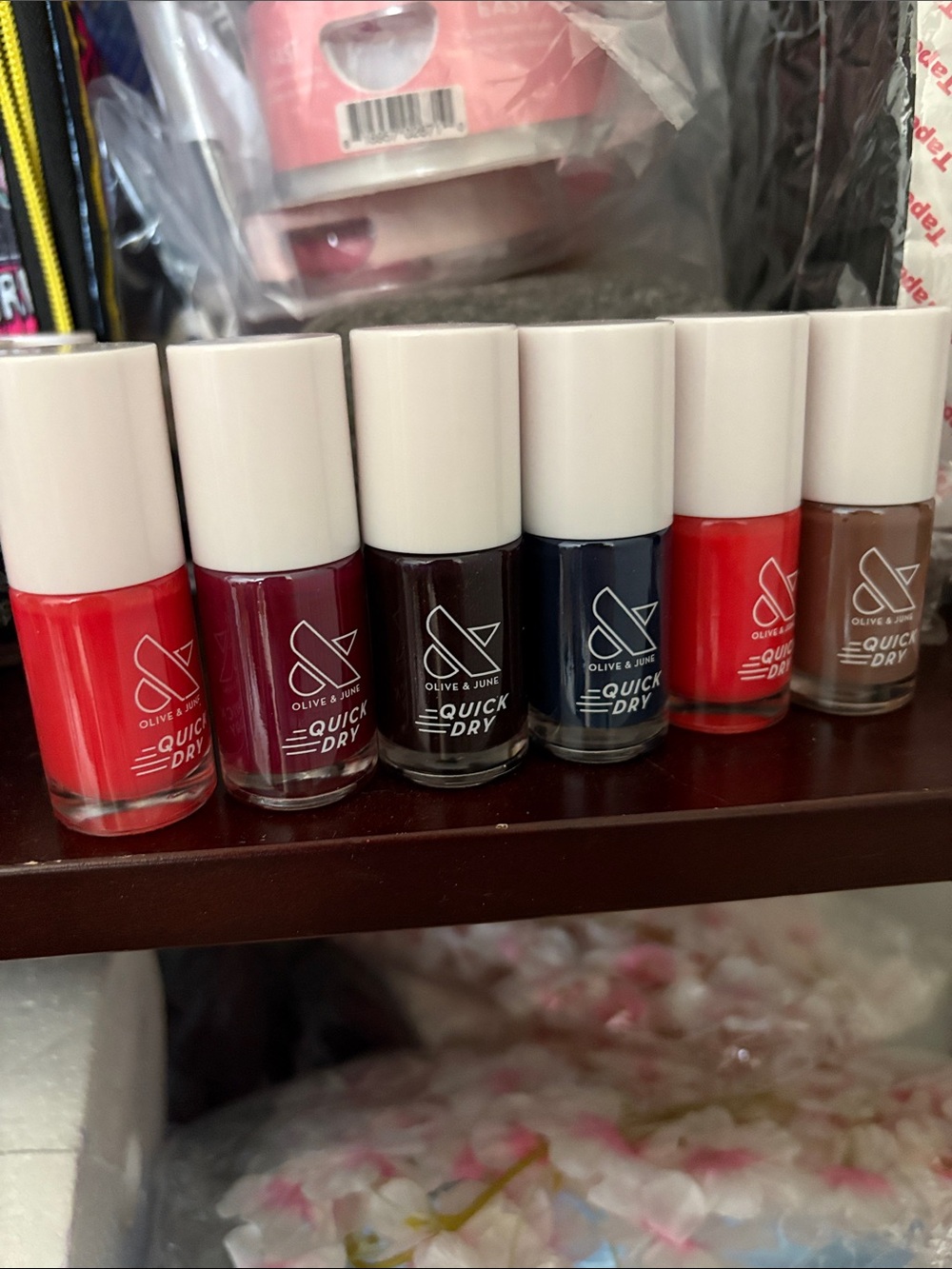 Olive and June Quick Dry Assorted Nail Polish Set - 6 with each order